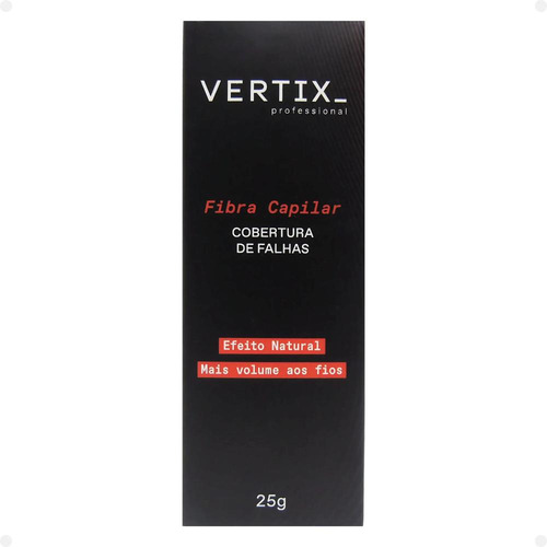 Kit 3 Fibras Capilar Castanho Escuro Cód.2812 25g Vertix