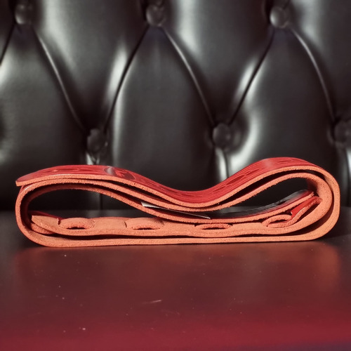 Correia Para Guitarra Violão Ovation Premium Couro Ruby Red Cor Chocolate Multi Soundhole