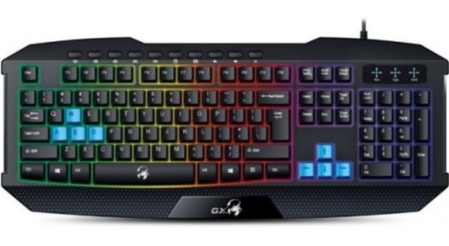 Teclado Gamer Gaming Genius Scorpion K215 Semi Mecanico Color del teclado Negro Idioma Español