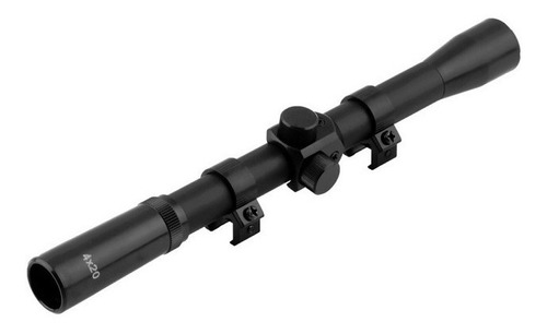 Mira Telescopica Mn095 Aumento 4x20 Para Rifle Color Negro