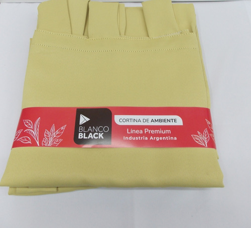 Imagen 5 de 6 de Cortina Blackout Textil 100% Blanco Black