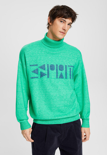 Sweater Extragrande De Cuello Alto Hombre Esprit 112ee2i315