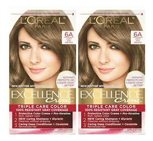 L'oréal Paris Excellence Créme Permanent Hair Color, 6a