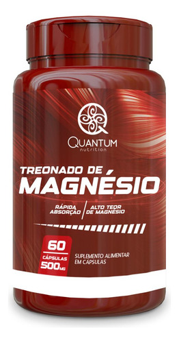 Treonato De Magnésio 60 Cápsulas 100 Mg Sabor Without Flavor