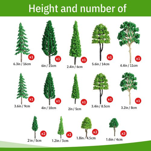 Set De Figuras De Animales Del Bosque Y Árboles Modelo Skyle