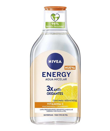 Nivea Agua Micelar Energy Vitamina C 400ml