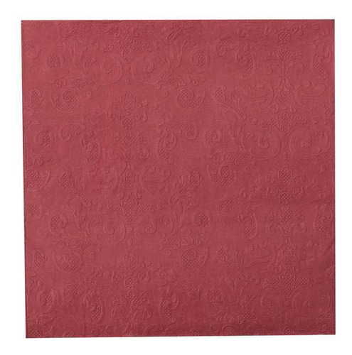Guardanapo De Papel Alto Relevo Vermelho 33x33 20 Unidades F
