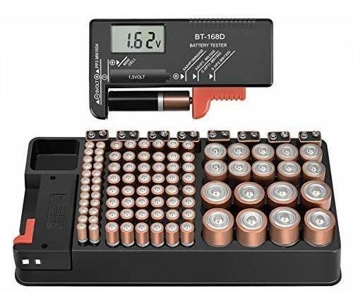 Organizador/probador De Bateria Anlizn 34 X 4.3 Cm Negro