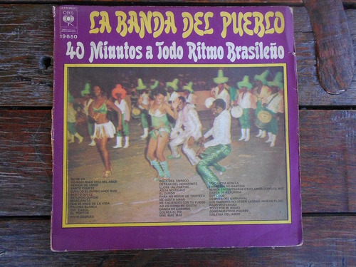 La Banda Del Pueblo 40 Mtos. A Todo Ritmo Lp Vinilo 8 Puntos