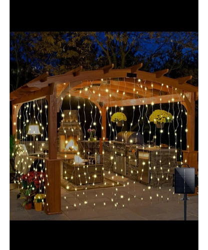 Para Cortina Solar Decorativa Con Forma De Cascada Con