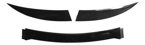 Alerón Trasero De Coche, 3 Unidades, Negro Brillante, 120 Cm
