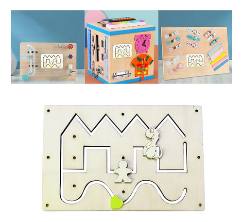Tabla De Actividades Montessori Busy Board, Tablas Sensorial
