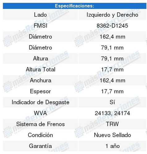 Jgo Balatas Semimetalicas (d) Peugeot 607 02 A 07