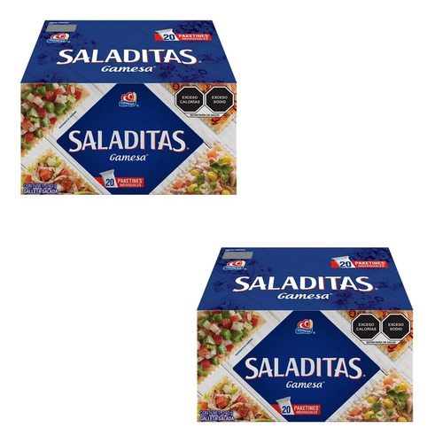 Galletas Gamesa Saladitas 40 Paketines Individuales De 12 G 