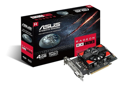 Tarjeta Video Asus Asus Radeon Rx 550 4g Gddr5 Dp Hdmi Dvi