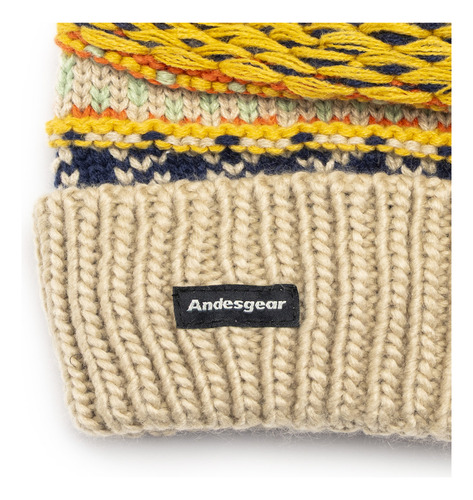 Gorro Andesgear Pompon Knited Beanie Amarillo