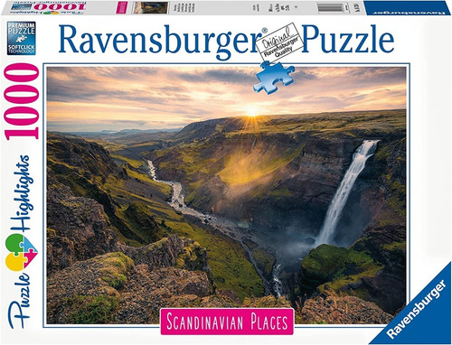 Rompecabezas Puzzle 1000 Cascada De Islandia Ravensburger