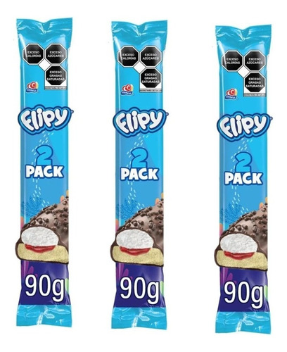 Gamesa Flipy 2 Pack 90 Gr Pack De 3 Flipy