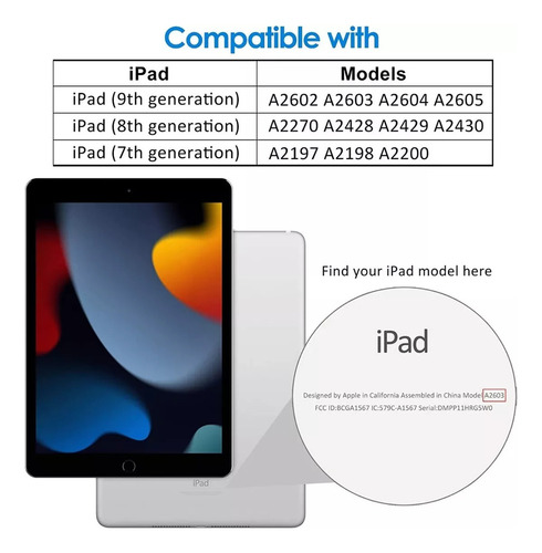 Funda Goma Astronauta Para iPad 7a/8va Y 9na Gen 10.2 Correa