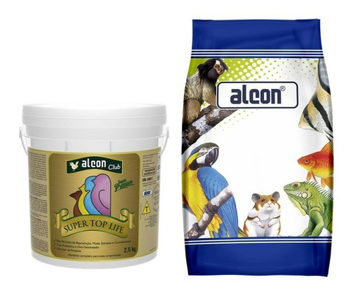 Ração Alcon Super Top Life 2,5 Kg + Curió 5 Kg - Criação