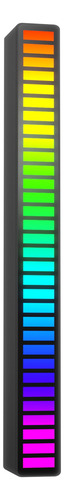 Barra De Luzes De Nivel P/ Musica Acegeek Light, Rgb, Black