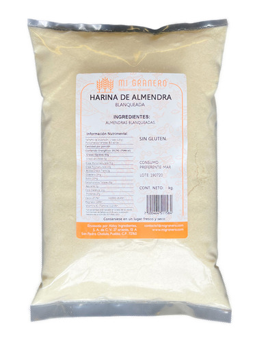 Harina De Almendra 500 Gramos