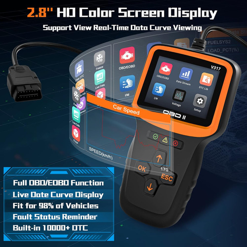 Zmoon Obd2 Scanner Diagnostic Tool, Vehicle Check Engine ...