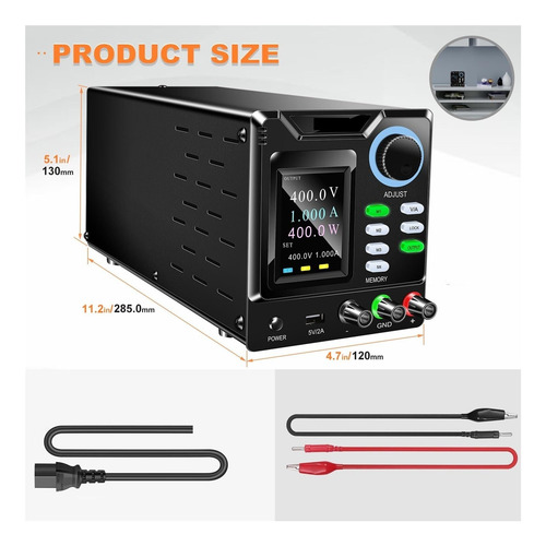 Fuente De Alimentación De Cc Conmutada Programable 30v 10a