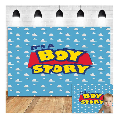 ~? It's A Boy Story Theme Photography Backdrops 5x3ft Vinyl 