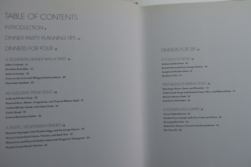Dinner Parties:simple Recipes For Easy Entertaining Jes C139 (Usado)