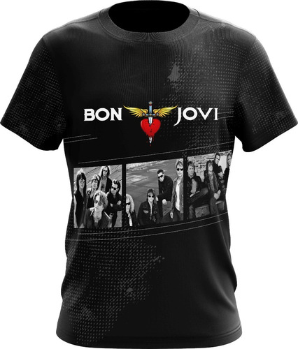 Camisa, Camiseta Bandas De Rock Heavy Metal Bon Jovi