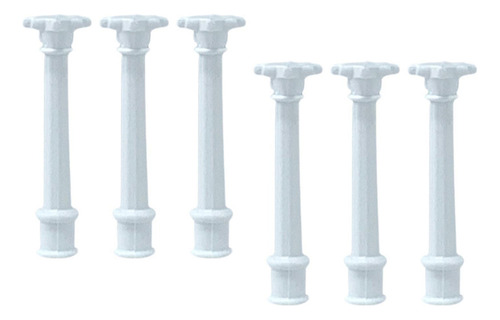 . 6x Mini Columnas Romanas Modelo Estatuas Griegas 3,5 Cm