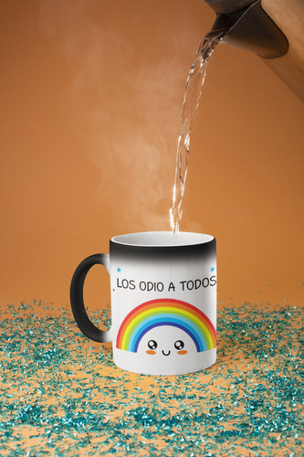 Taza Mágica Los Odio A Todos Para Café Ternosensible 320 Ml Magica