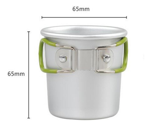 Taza Para Acampar Reutilizable Al Aire Libre Con Asas