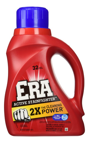 Era Detergente Liquido Regular Para Ropa, 50 Onzas