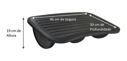 Imagem 6 de 6 de Apoio Para Pés Descanso Base Suporte Ergonômico Para Os Pés
