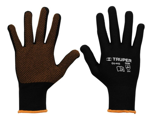 Guantes Poliester Con Puntos Pvc Mediano Truper 12651