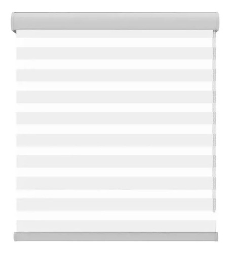 Persiana Sheer Blanca Enrollable 80cmx200cm Dia Noche