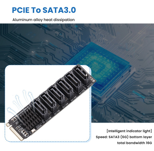 Tarjeta Elevadora M.2 Mikey Pci-e M.2 Nvme A Sata3.0 Pcie A