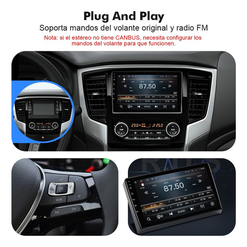 Auto Estéreo For Mitsubishi L200 2021-2022 Cámara Gps Wifi