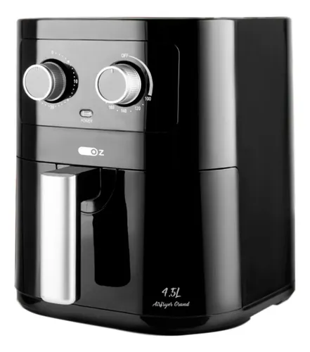 Fritadeira Elétrica Air Fryer 4,5 Litros 1500w 110v Oz Preto 127v