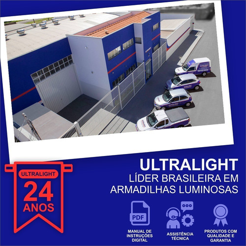 Lâmpada Uv 15w Armadilha Luminosa Mata Mosca Inseto Mosquito