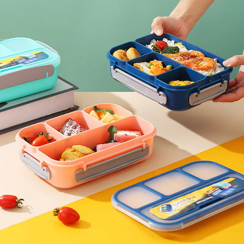 Lonchera Termica Lunch Box Lonchera Con Toppers 1300 Ml Rosa