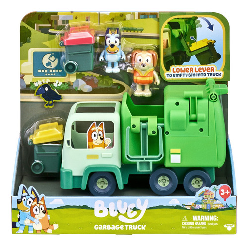 Bluey Camión De Basura Set De Juego Niños Preescolar