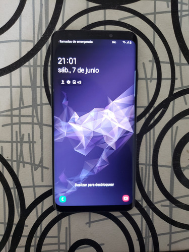 Samsung Galaxy S9 Plus Tapa Astillado Gris Oscuro (Usado)