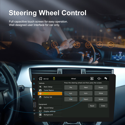Zk Radio De Coche 1 Din, Pantalla Táctil Universal De 9