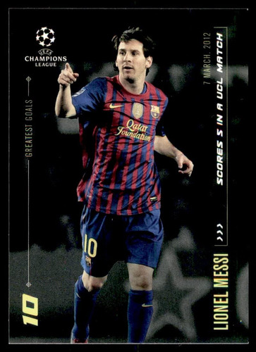 2020 Topps Uefa Champions League Lionel Messi Los Mejores Go