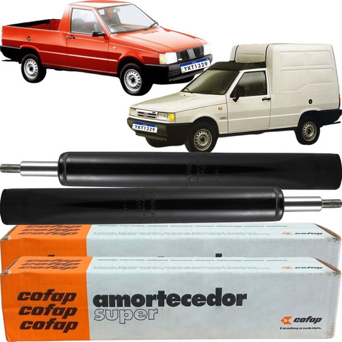 Par De Amortecedor Dianteiro Cofap Fiorino Pick-up E Furgão