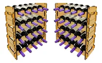 Comprar Cava Vino Madera Apilable 5 Botellas Vinoteca Bodega Vino