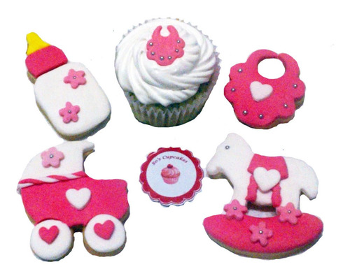 Cookies Decoradas Baby Shower Nacimiento Bautismo Souvenir
